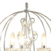 Shine 31 Inch Table Lamp, Chandelier Style, Crystal and Metal, Chrome