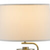 29 Inch Table Lamp with LED Night Light Stand, Glass, Antique Brass