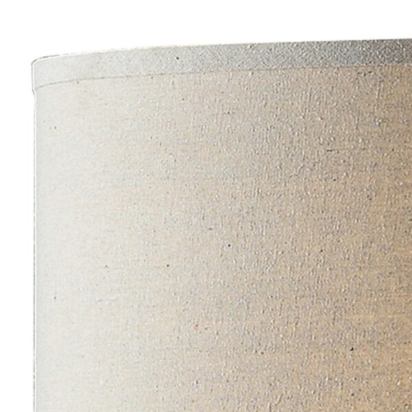 31 Inch Table Lamp, Classic Drum Fabric Shade, Modern Metal Base, Bronze