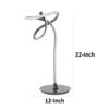 Sea 22 Inch Table Lamp, Accent Twisted LED Light, Modern Style, Chrome Base