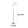 Sea 61 Inch Floor Lamp, Accent Twisted LED, Modern Style, Chrome Base