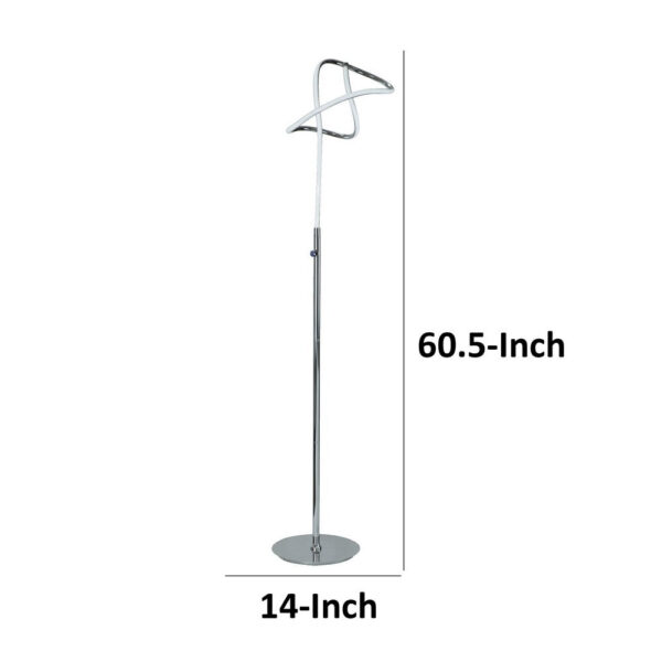 Sea 61 Inch Floor Lamp, Accent Twisted LED, Modern Style, Chrome Base