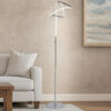 Sea 61 Inch Floor Lamp, Accent Twisted LED, Modern Style, Chrome Base