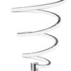 Sun 20 Inch Table Lamp, Accent Twisted Modern Design, LED Light Chrome Base
