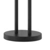 Pin 21 Inch Table Lamp, Wide Drum Metal Shade, Accent Round Base, Black