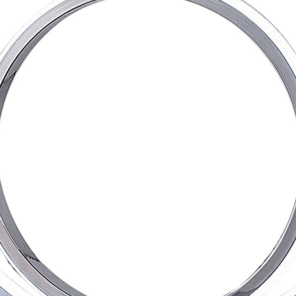 14 Inch Table Lamp, Modern Ring LED Light, Round Metal Base, Silver