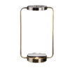 Gizo 21 Inch Table Lamp, LED Light, Wireless Charging, Metal Base, Brass