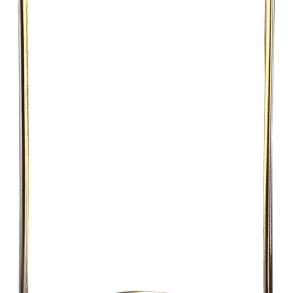 Gizo 21 Inch Table Lamp, LED Light, Wireless Charging, Metal Base, Brass