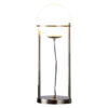 Jim 22 Inch Table Lamp, LED Light, Metal Body, Modern Globe Shade, Brass
