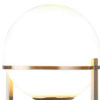 Jim 22 Inch Table Lamp, LED Light, Metal Body, Modern Globe Shade, Brass
