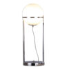 Jim 22 Inch Table Lamp, LED Light, Metal Body, Modern Globe Shade, Silver