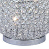 Hazel 17 Inch Table Lamp, Crystal, LED Globe Shade, Metal, Clear Finish