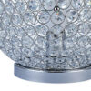 Hazel 13 Inch Table Lamp, Crystal, LED Globe Shade, Metal, Clear Finish