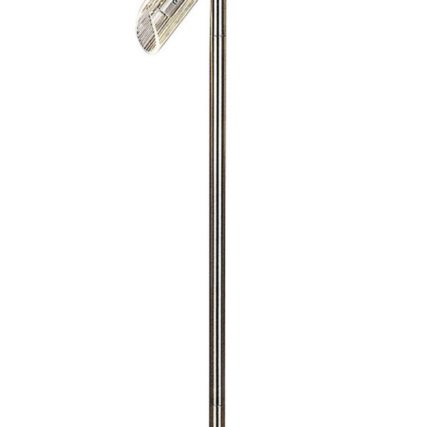 Spark 62 Inch Floor Lamp, 3 Cylindrical Glass Shades, Antique Brass, Gold