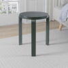 Mata Stacking Stool Ottoman, Set of 2, Modern Spanish Moss Green