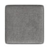 Soa Storage Accent Ottoman, 18 Inch Square Tray Top, Gray Woven Fabric