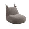 Wesie Deer Shaped Kids Chair, Sculpted Ear and Antlers, Brown Chenille
