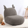 Wesie Deer Shaped Kids Chair, Sculpted Ear and Antlers, Brown Chenille