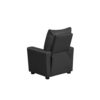Chang Kids Recliner Chair, Built In Cupholder, Black Faux Leather