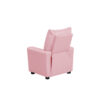 Chang Kids Recliner Chair, Built In Cupholder, Pink Faux Leather