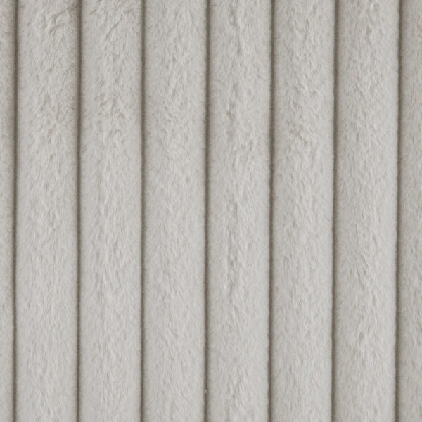 Modern Ottoman, Off White Ribbed Corduroy Zipper Cover, 16 Inch Square