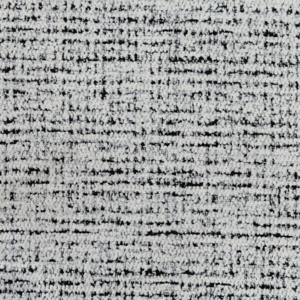 Modern Pouf Ottoman, Light Gray Soft Textured Chenille, 16 Inch Round