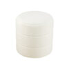 11022026698c740312ef9.jpeg Sem Round Accent Ottoman, Cream White Chanel Stitched Boucle 18 Inch
