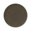 Sem Round Accent Ottoman, Dark Brown Channel Stitched Boucle 18 Inch