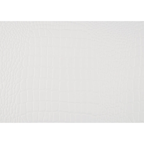 Teich 24 Inch Wood Nightstand, 2 Drawers, Textured Panels, Crisp White