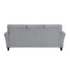 13022026698f022aae7d7.jpeg Engi 81 Inch Accent Sofa, Smooth Gray Polyester, Attached Back Cushion