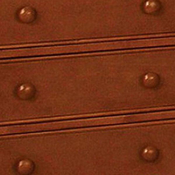 Commodious Transitional Wooden Chest , Brown