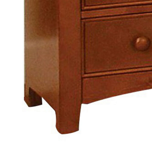 Commodious Transitional Wooden Chest , Brown