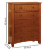 Commodious Transitional Wooden Chest , Brown