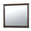 Rexburg Transitional Style Mirror, Dark Gray