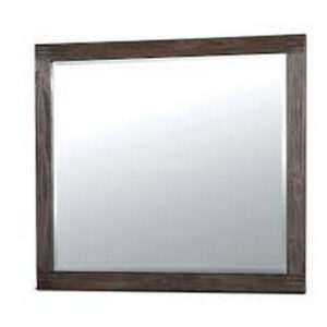 13022026698f0282365b9.jpeg Rexburg Transitional Style Mirror, Dark Gray
