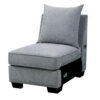 Skyler II Traditional Armless Chair, Gray Finish