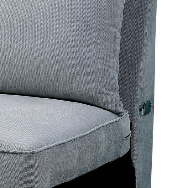 Skyler II Traditional Armless Chair, Gray Finish