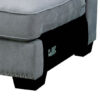 Skyler II Traditional Armless Chair, Gray Finish