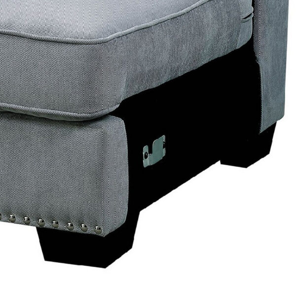 Skyler II Traditional Armless Chair, Gray Finish
