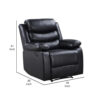 13022026698f02a48140f.jpeg Power Recliner with Pocket Coil Seating and Pillow Top Arms, Black