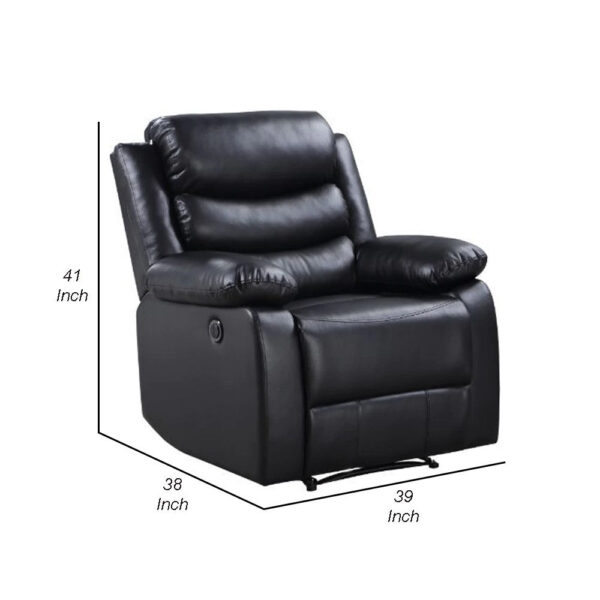 13022026698f02a48140f.jpeg Power Recliner with Pocket Coil Seating and Pillow Top Arms, Black