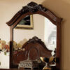 Velda II Baroque Style Mirror In Brown Cherry Finish