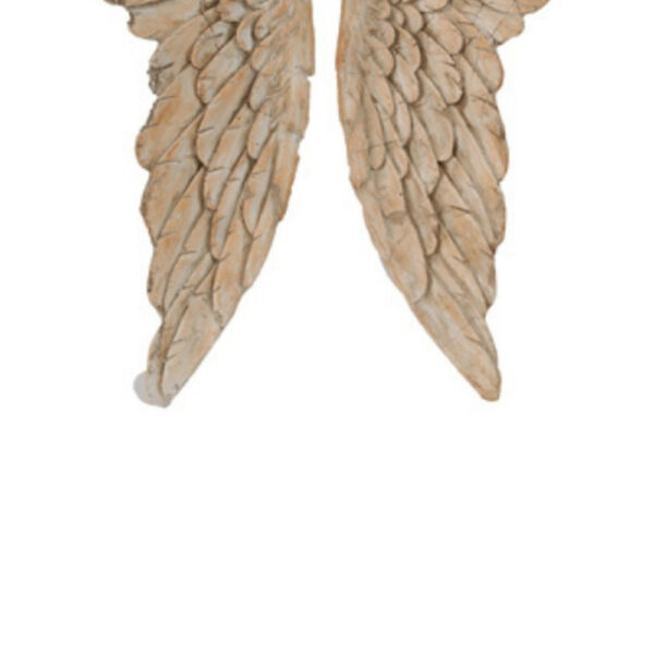 Angel Wings Statue Wall Art, Set of 2, Brown