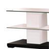 Affable TV Stand, White & Black