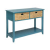 13022026698f037694f43.jpeg Flavius Console Table with 2 Drawers, Blue
