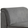 Bois Armless Chair (Reversible), Gray Velvet