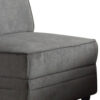 Bois Armless Chair (Reversible), Gray Velvet
