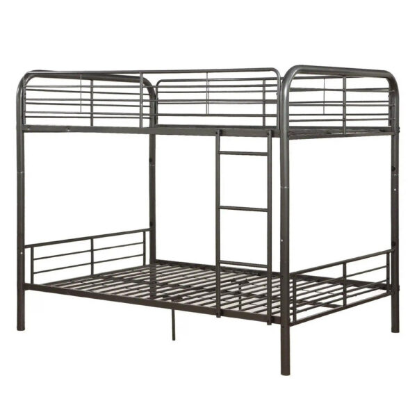 Metal Full/Full Bunk Bed, Gunmetal Gray