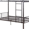 Metal Full/Full Bunk Bed, Gunmetal Gray