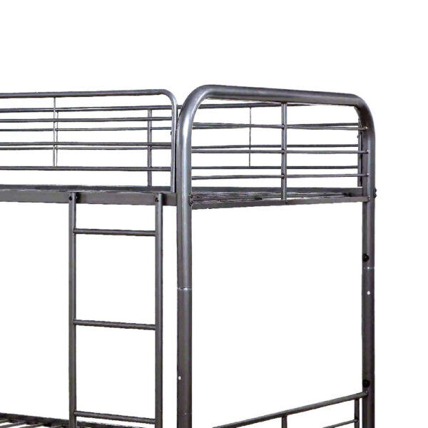 Metal Full/Full Bunk Bed, Gunmetal Gray